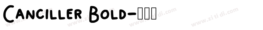 Canciller Bold字体转换